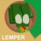 Lemper is a snack made from sticky rice that usually contains shredded or chopped chicken meat, and wrapped in banana leaves