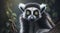 Lemur close up. Generative AI