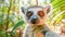 Lemur (Lemuriformes), taking funny selfies, Love Your Pet Day celebration,