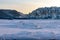 Lena Pillars at sunset on the Lena river