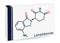 Lenalidomide molecule. It is immunomodulatory drug with antineoplastic, anti-angiogenic, anti-inflammatory properties. Skeletal