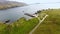 Lenan Head Pier Beach and Fort Co Donegal Ireland