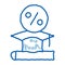 Lend Money To Pay For Tuition doodle icon hand drawn illustration