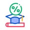 Lend Money To Pay For Tuition Icon Vector Outline Illustration