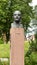 Lenin bronze bust by Anikushin in Aurakatu Street near Art Museum. Unveiled in 1977. Finland