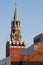Lenin Mausoleum and Kremlin`s tower at Red Square