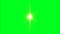 Lens Flare Animation On Green Screen. Light Effect