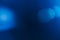 Lens flare blurred glow blue abstract background