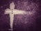 Lent Season, Holy Week, Ash Wednesday, Palm Sunday and Good Friday concepts. Ash Wednesday words with purple vintage background.