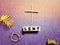 Lent Season,Holy Week and Good Friday concepts - word lent on wooden blocks with wooden cross,crown of thorns and palm leaves