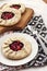 Lenten berry galette on a plate