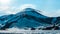 Lenticular or lens-shaped clouds above the Avacha Volcano. Kamchatka, Russia