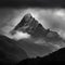 Lenticular Majesty: A foreboding mountain range under a moody sky