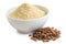 Lentil flour and brown lentils