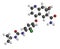 Lenvatinib cancer drug molecule (multi-kinase inhibitor). Atoms are represented as spheres with conventional color coding: