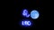 Leo text saber effect and zodiac symbol is slowing appear and full moon