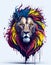 Leo Zodiac Sign. Lion horoscope sign. Generative Artificial Intelligence