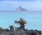 Leon Domidos or Kicker Rock, group of three rocks in Galapagos I