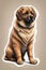 Leonberger illustration, Dog breed artwork, dog stickers, leonberger stickers