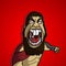 Leonidas warrior cartoon avatar graphic from 300