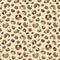 Leopard abstract seamless pattern, animal print.