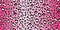 Leopard black and white pattern on pink background seamless pattern. Animalistic hand-drawn background. Vector