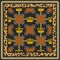 Leopard,chain, crown pattern for scarf, shawl, bandanna, kerchief, silk fabrics. Seamless luxury print. - vector