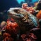 Leopard dragon moray underwater