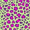 Leopard green seamless print