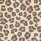 Leopard halftone seamless pattern