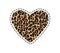 Leopard heart chic fashion vector illustration for print, textile, fabrics, poster, logo