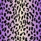 Leopard neon seamless pattern, animal gradient print