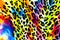 Leopard pattern abstract backgroud. Generative AI