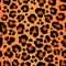 Leopard pattern texture repeating seamless orange black fur print skin