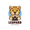 Leopard Photograph Cartoon Mascot Logo