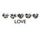 Leopard Print Hearts with ``love`` text. T-shirt design, fabric design fashion illustration