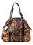 Leopard-print leather shoulder bag