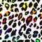Leopard print pattern. Repeating background
