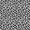 Leopard print seamless background pattern. Black and white