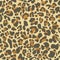 Leopard print, vector  seamless pattern. Skin of cheetah, leopard. Fashionable fabric, elegant animal background.