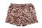 Leopard printed satin boxer shorts