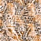 Leopard seamless pattern. Wild Cheetah orange, brown with black repeating texture. Seamless wallpaper, fashion textile background.