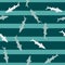Leopard shark seamless pattern in scandinavian style. Marine animals background. Vector illustration for children funny textile