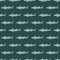 Leopard shark seamless pattern in scandinavian style. Marine animals background. Vector illustration for children funny textile