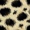 Leopard spots fur in a seamless pattern