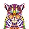 leopard wild life technicolor icon