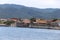 Lepanto, Greece - 18 July 2019: panorama of the village seen from the beach