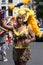 Lepard girl on a carnaval parade