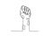 A leper\\\'s hand clenched into a fist