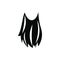 Leprechaun beard black simple icon